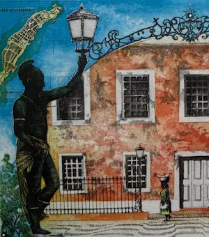 Rolf Weijburg - handgesigneerde kleurenets | 'Ilha de Moçambique' | 1999 (INGELIJST) kopen? Bied vanaf 125!