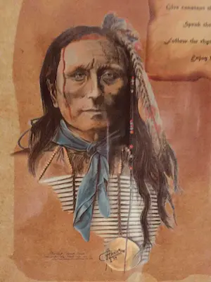 Niet of onleesbaar gesigneerd - Native American 10 Commandments kopen? Bied vanaf 1!