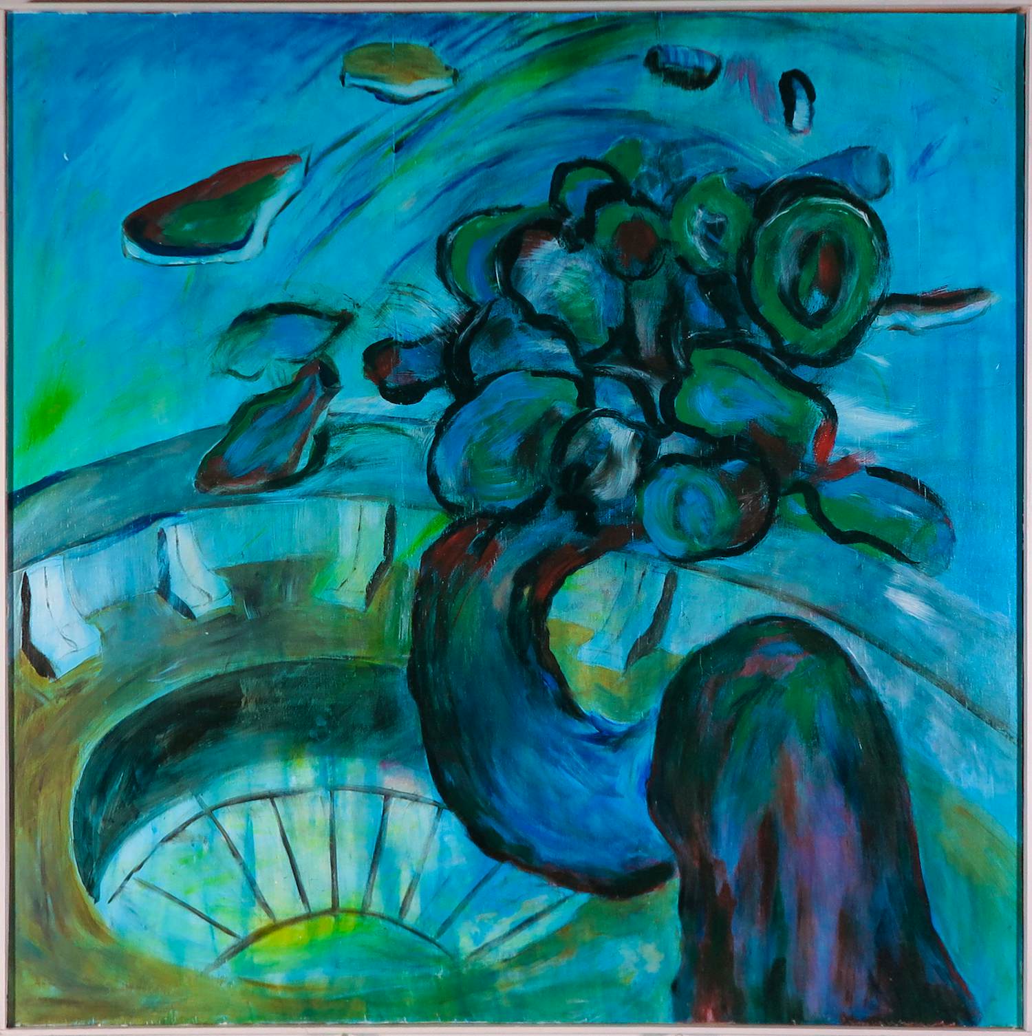 Sophie Mellema - Acryl op paneel, Zonder titel - Ingelijst (Groot) kopen? Bied vanaf 150!