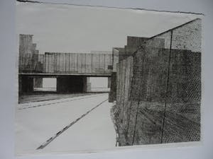 Joost Minnigh - Ets, Titel, "Afrastering". kopen? Bied vanaf 35!