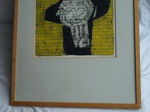 Cees Kortlang - Ingelijste kleurenets , Ontsnapping– gesigneerd – nr 7 van 15 ex. - 1968 kopen? Bied vanaf 65!