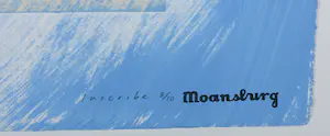 Crail Moansburg - Handbewerkte zeefdruk, Inscribe - Ingelijst (Groot formaat!) kopen? Bied vanaf 1!