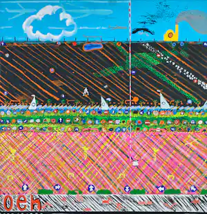 Paul Nassenstein - Gouache op doek, Zeegezicht met kaufen? Bieten Sie von 250!