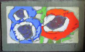 Klaus Fussmann - blauer Iris verkocht voor € 130!