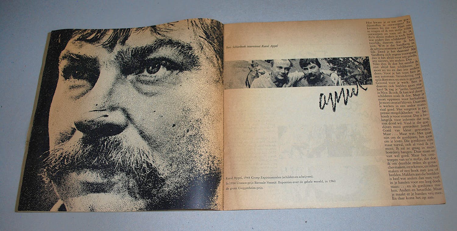 Karel Appel - KD expositie 1963 - zeldzaam ongevouwen, opl.500 - foto's Ed van der Elsken kopen? Bied vanaf 125!
