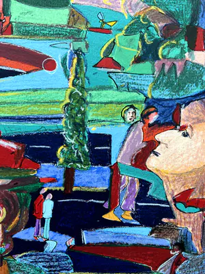 Pim van Halem - handgesigneerde zeefdruk | 'Kus van oma/opa's hoed' | 1993 kopen? Bied vanaf 1!