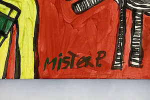 Ruud Cornelisse - Acrylverf op doek - Mister P. - gesigneerd kopen? Bied vanaf 70!