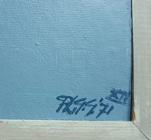 Phil Grisel - 71 XII, olieverf op schilderkarton (ingelijst) kopen? Bied vanaf 1!