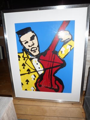 Herman Brood - Zeefdruk, titel. De Cello - ingelijst (Groot) kopen? Bied vanaf 375!