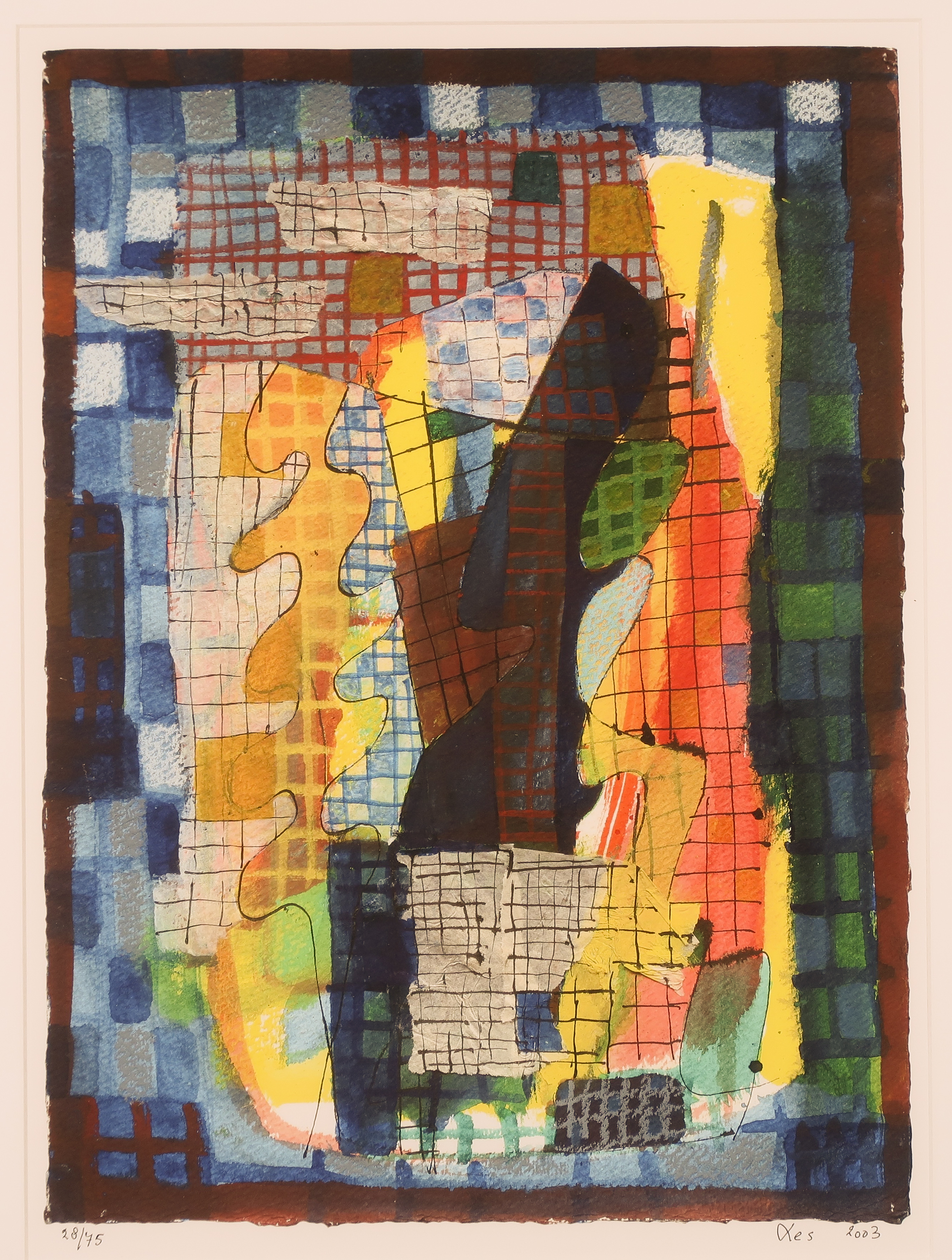 Anna Mes - Giclee, Compositie II - Ingelijst kopen? Bied vanaf 1!