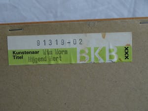 Wim Worm - Ets , Hijgend hert – ingelijst 63 x 88 cm – 1980 - oplage 15 ex. kopen? Bied vanaf 10!