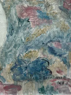 Frans van Steenhoven - 1914-2005 Bloemstilleven Bergense school kopen? Bied vanaf 150!