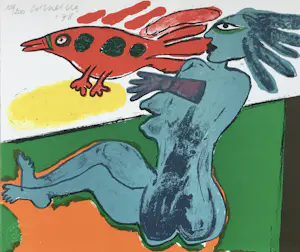 Corneille - kleurenlitho - 1978 - ‘L’ ete ardent’ kopen? Bied vanaf 245!