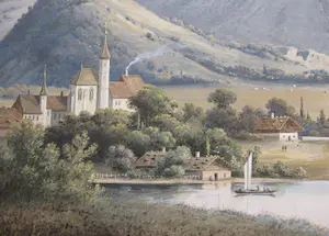 Henri Knip - Berglandschap Zwitserland Interlaken Bern kopen? Bied vanaf 295!