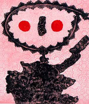 Enrico Baj - ingelijste ets: Louis XIV dit le Grand Dauphin - 1967 (mooie houten lijst) verkocht voor € 199!