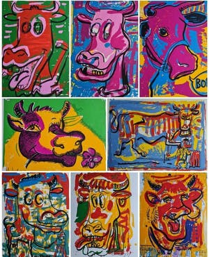 Peter Klashorst - 8 zeefdrukkken in zeer goede staat , gesigneerd kopen? Bied vanaf 250!