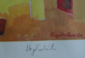 Max Hegetschweiler - Kunst-Schoolplaat V.AE.V.O. , “Ballerina als model” - ca 1965 kopen? Bied vanaf 1!