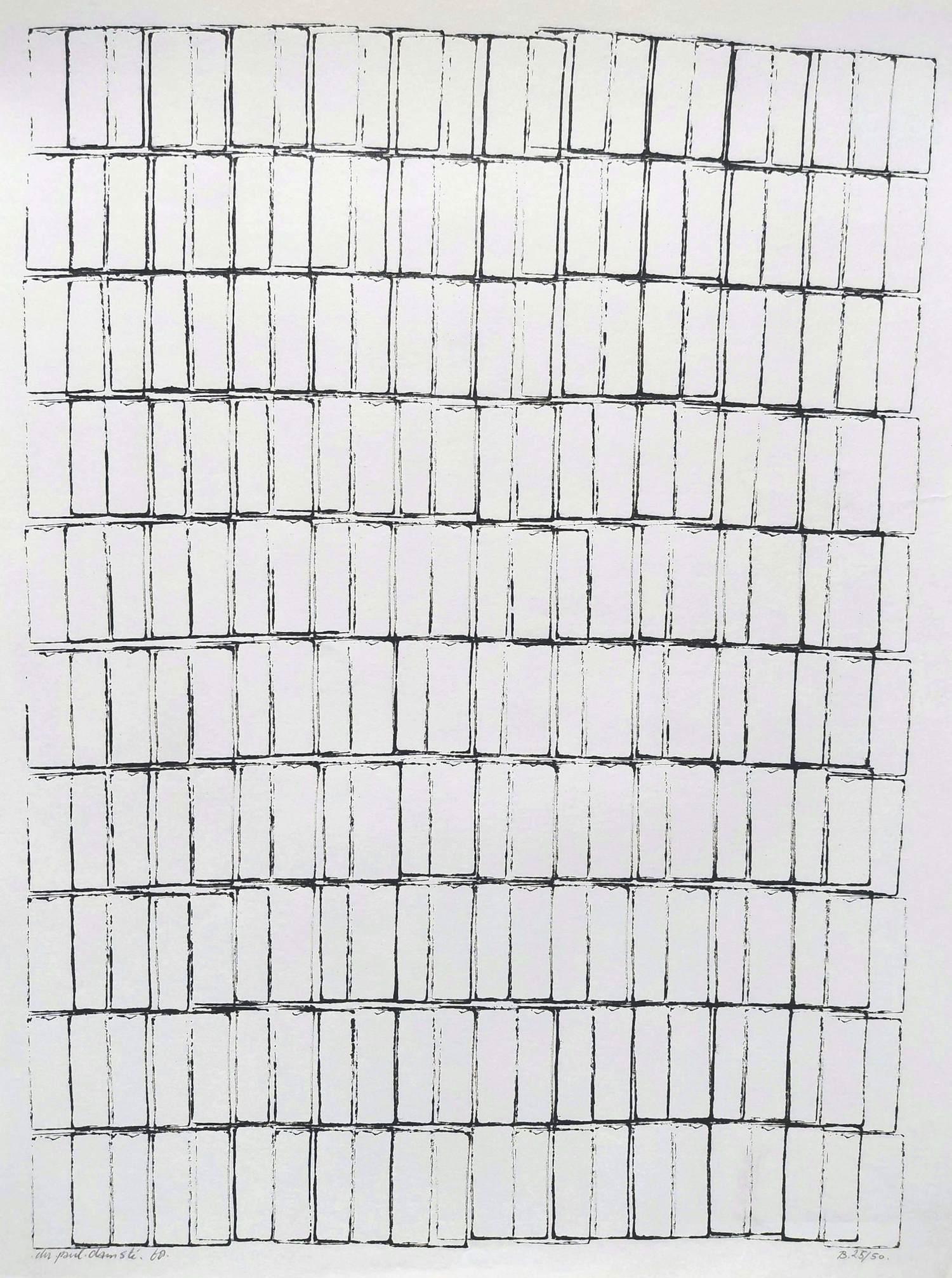 Christiaan Paul Damste - Zero compositie, tekening op papier kopen? Bied vanaf 100!