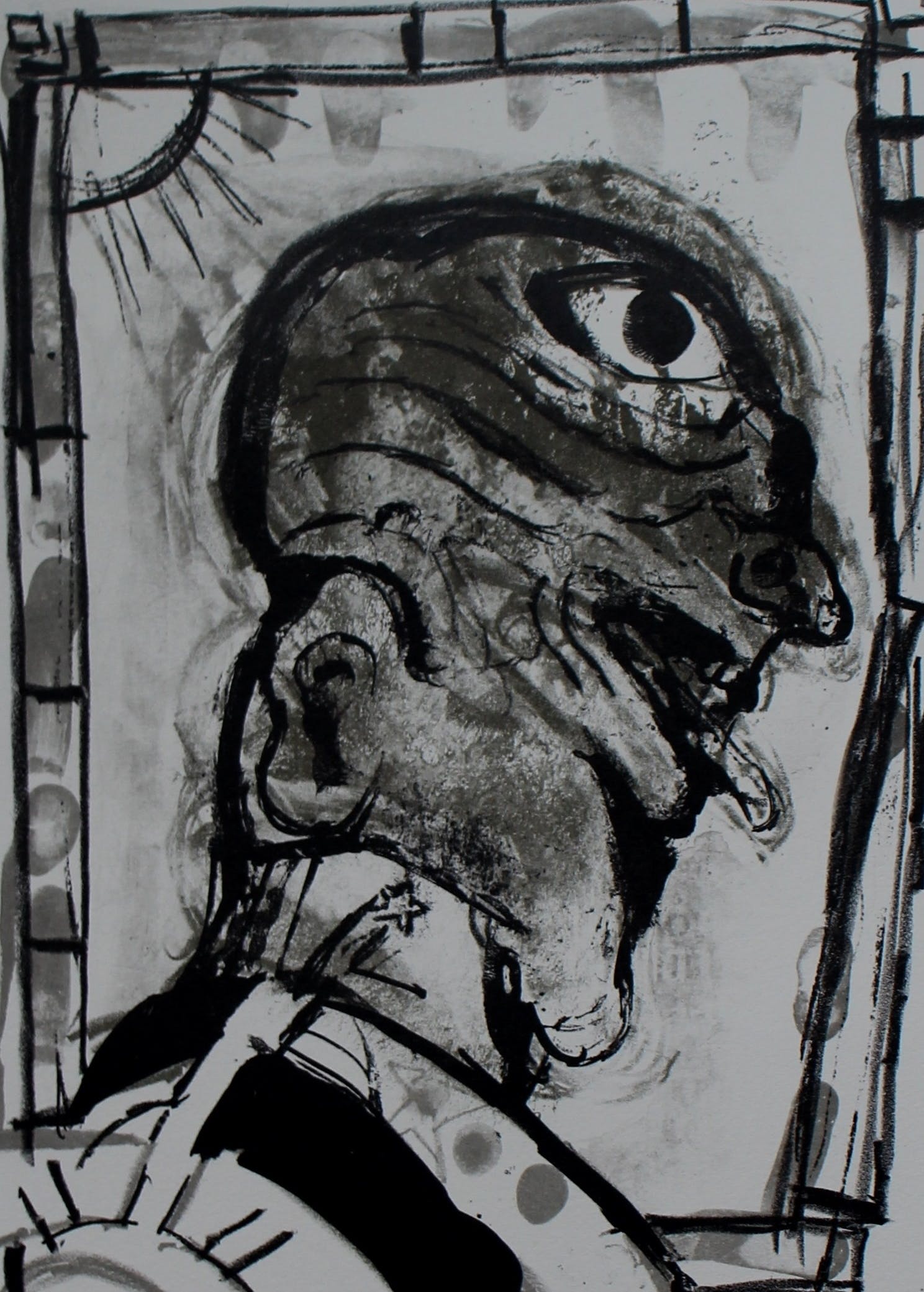 Lucebert - Litho met gedicht - 1969 verkocht voor € 225!