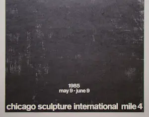 Eduardo Chillida - Chicago - 1985 - Originele tentoonstellingsposter - gesigneerd kopen? Bied vanaf 200!