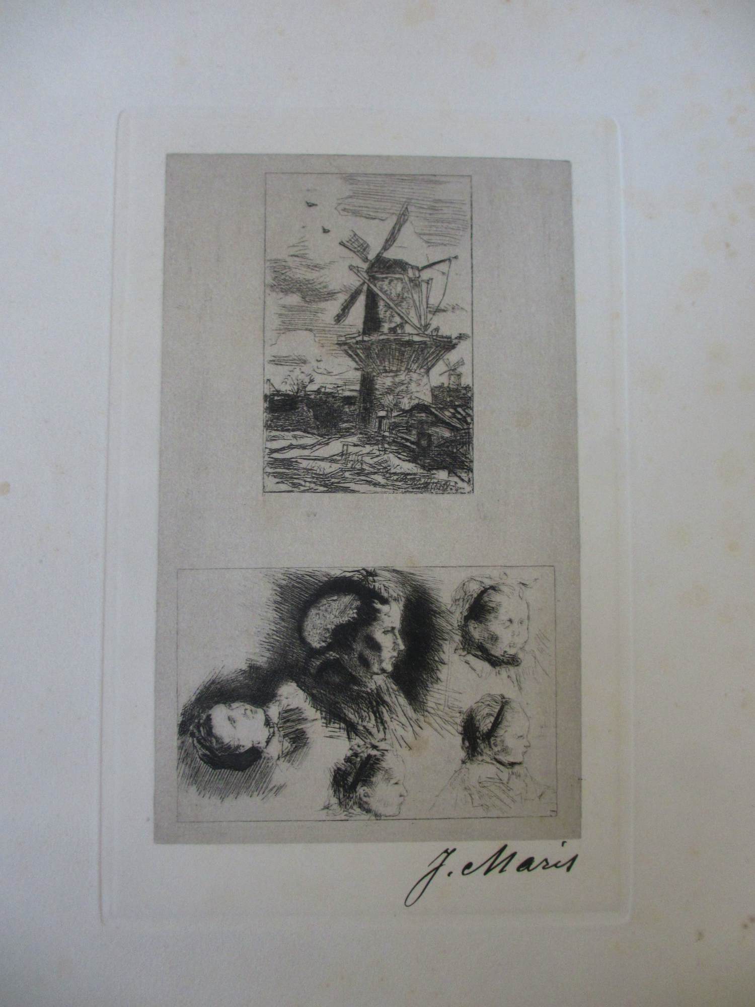 Jacob Maris - molen en portretten. kopen? Bied vanaf 45!