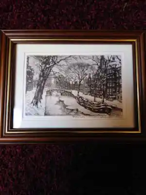 Cornelis Brandenburg - Reguliersgracht besneeuwd verkauft für € 50!