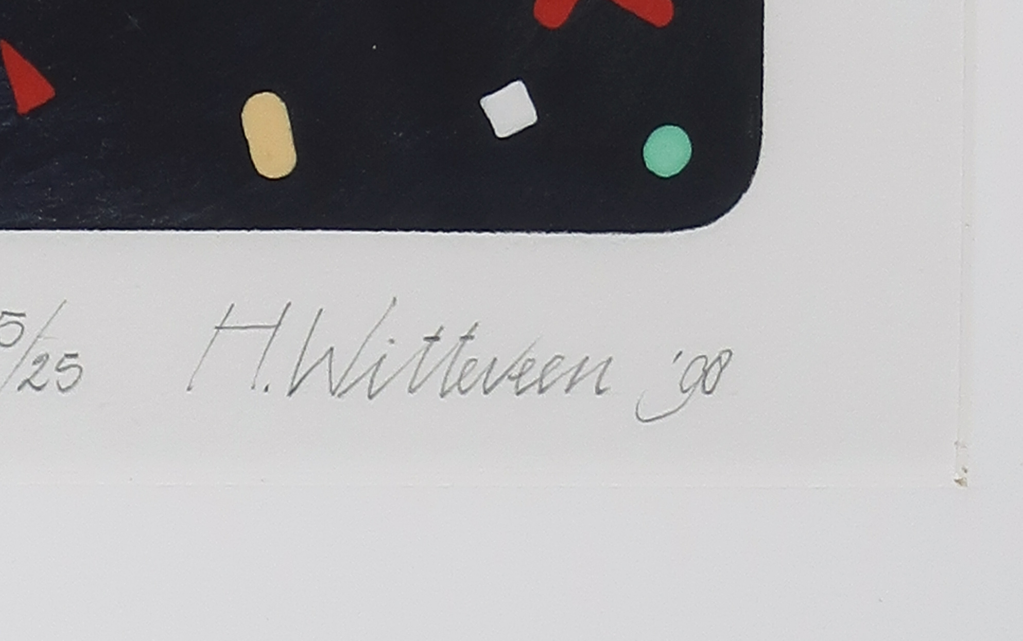 Hollie Witteveen - Zeefdruk, Wij zullen het nooit weten - Ingelijst kopen? Bied vanaf 20!