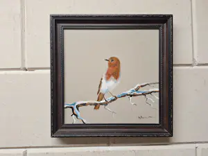 Henk Poeder - Schilderij met een Roodborstje kopen? Bied vanaf 65!