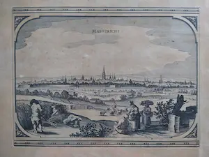Niet of onleesbaar gesigneerd - Maestricht - oude gravure kopen? Bied vanaf 1!