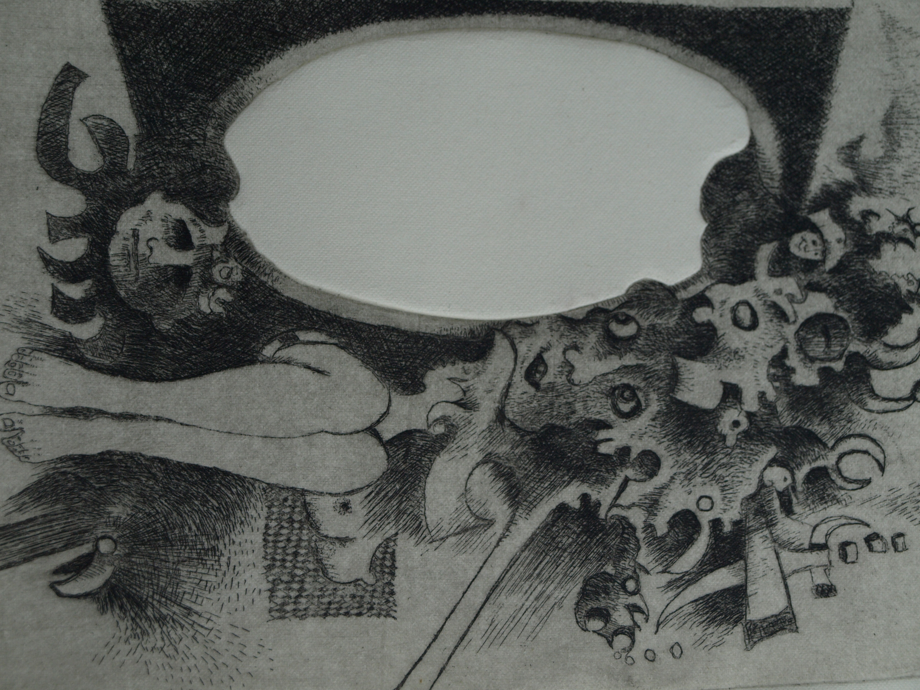 Niet of onleesbaar gesigneerd - Ets, Voor de Spiegel – gesigneerd - 1970 kopen? Bied vanaf 1!