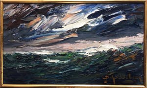 John Schuddeboom - "Woeste Zee in Noodweer". kopen? Bied vanaf 1!
