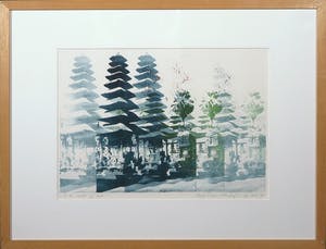 Leentje Linders - Kleurenets, In the middle of Bali - Ingelijst kopen? Bied vanaf 50!