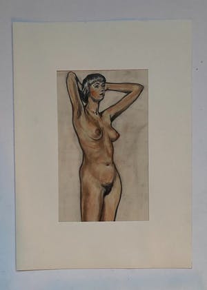 Niet of onleesbaar gesigneerd - Naakt Portret kopen? Bied vanaf 1!