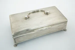 J.Wendels Schoonhoven -  2e gehalte (835) Zilveren lepeldoos - circa 1900 kopen? Bied vanaf 230!