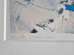 Ron Gennisse - Grote abstract-expressionistische Litho "het door-breken" - zeer kleine oplage kopen? Bied vanaf 46!