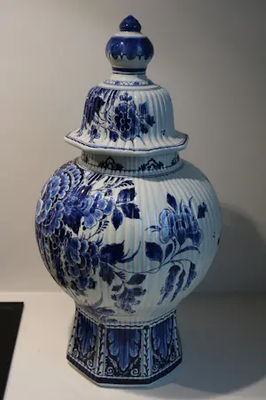 Porceleyne Fles - Royal Delft Dekselvaas kopen? Bied vanaf 150!