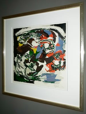 Karel Appel - Storm, litho (mooi ingelijst) kopen? Bied vanaf 895!
