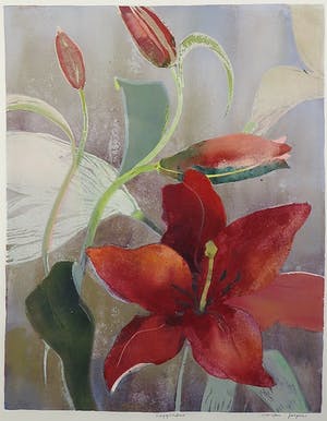 Marjan Jaspers - Gemengde techniek op papier, Leggiadrio - Ingelijst kopen? Bied vanaf 50!