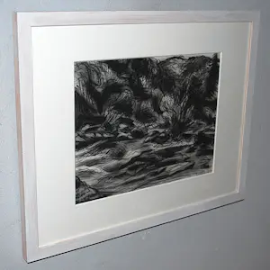 Frits Vanen - abstract landschap 1980 - zuurvrije inlijsting kopen? Bied vanaf 75!