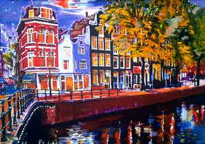 Elena Polyakova - Spiegel gracht in Amsterdam verkocht voor € 45!