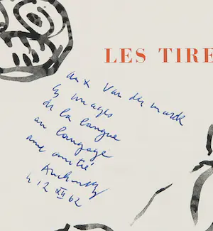 AcheterPierre Alechinsky - Gesigneerde exemplaar van Les Tireurs de Langue + het boek Ideotraces? Enchérissez de 1!