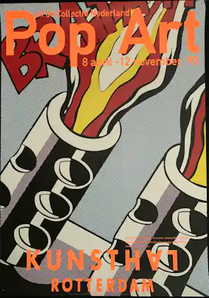 Roy Lichtenstein - Exhibition Affiche: "As I opened fire" Kunsthal Rotterdam 1995. verkauft für € 69!