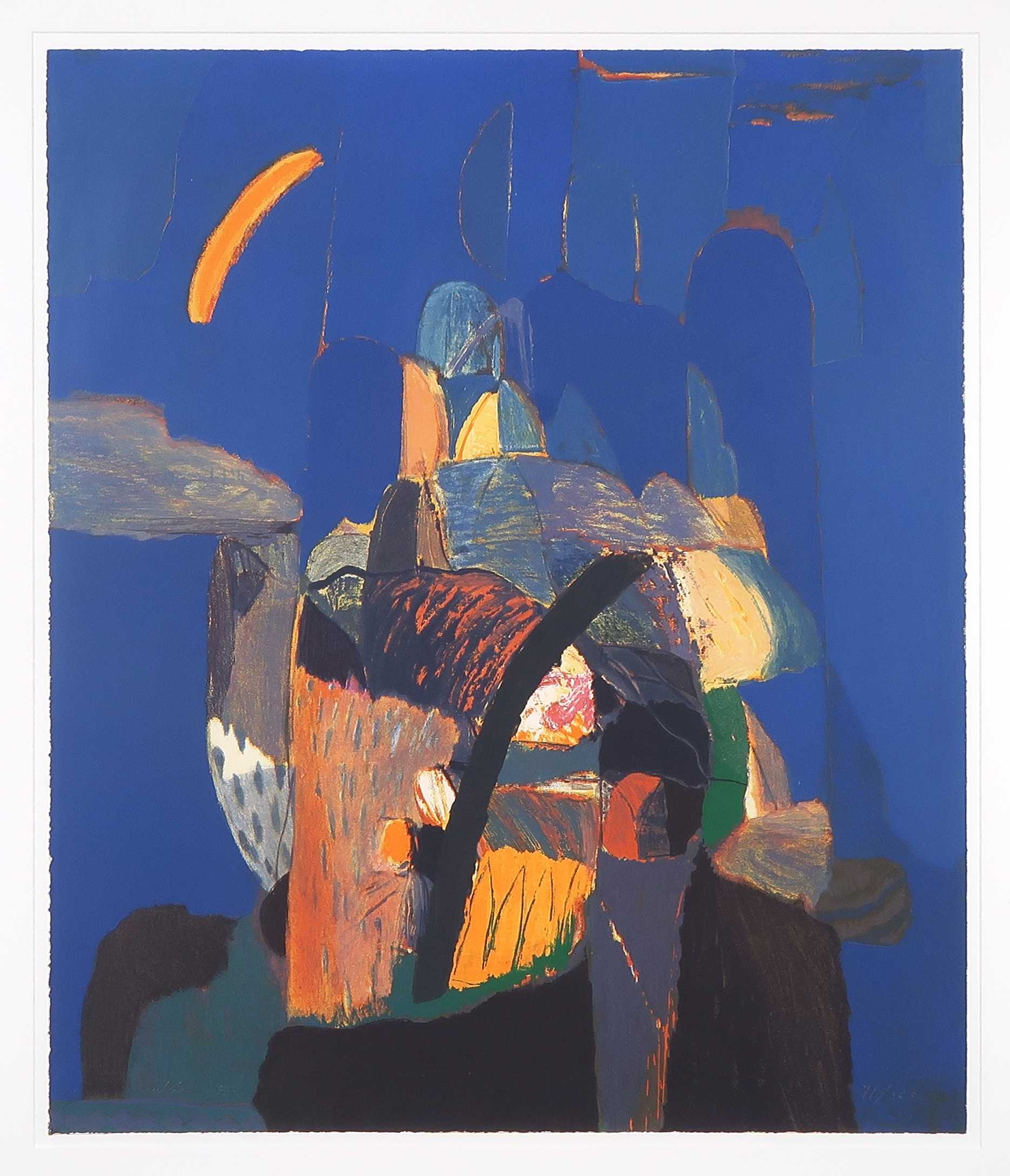 Ahmad Baldin - Zeefdruk, Nacht - Ingelijst kopen? Bied vanaf 20!