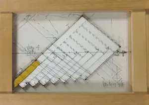 Ellen Vomberg - Potloodtekening, Zonder titel - Ingelijst (Groot) kopen? Bied vanaf 1!