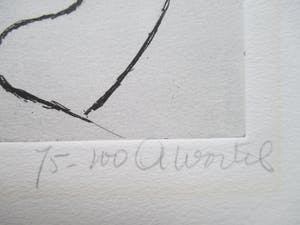 Ans Wortel - Gesigneerde ets kopen? Bied vanaf 40!