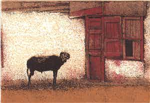 Simon Koene - Ram met rode deur verkocht voor € 25!