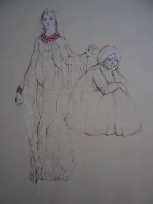 Leonor Fini - Originele ets "Twee vrouwen" kopen? Bied vanaf 50!