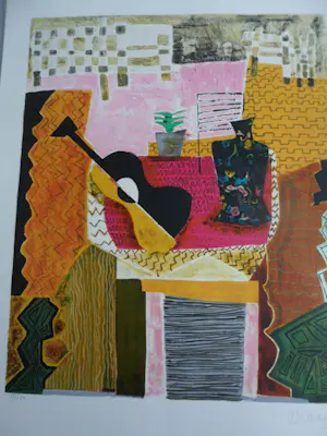 Wendy Chazin - Litho, Composition with Guitar kopen? Bied vanaf 40!