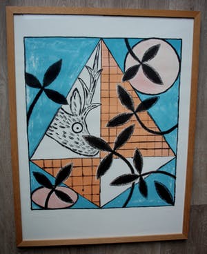 Gaston Klein - Ingelijste litho: My deer kopen? Bied vanaf 35!