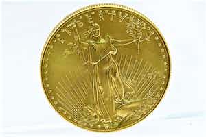 2437- Massief 0.917/1000 gouden USA 50$ Gold Eagle / Liberty MUNT 1997 verkocht voor € 1460!
